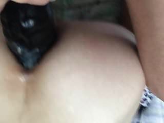 Desmontaje Anal De Mon Soumis Strapon Blackdick Xxl