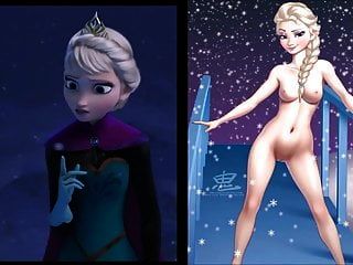 Sekushilover Disney Elsa Vs Elsa Desnuda
