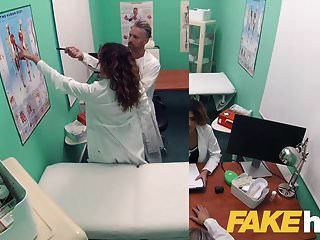 Hospital Falso Doble Ayuda De Semen Para Sexy Estudiante Español